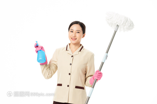 家政服務(wù)女性清潔玻璃形象